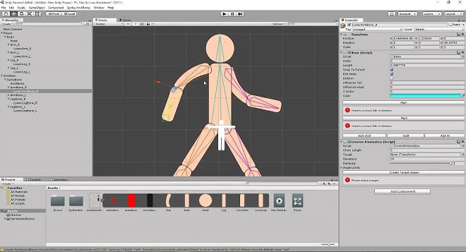 2d animation in unity
