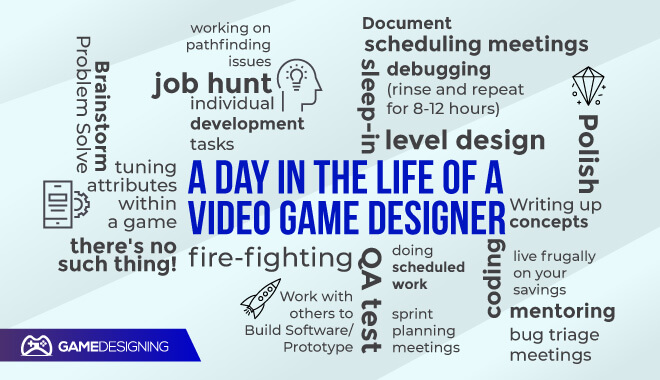 What is a typical day in the life of a video game developer?
