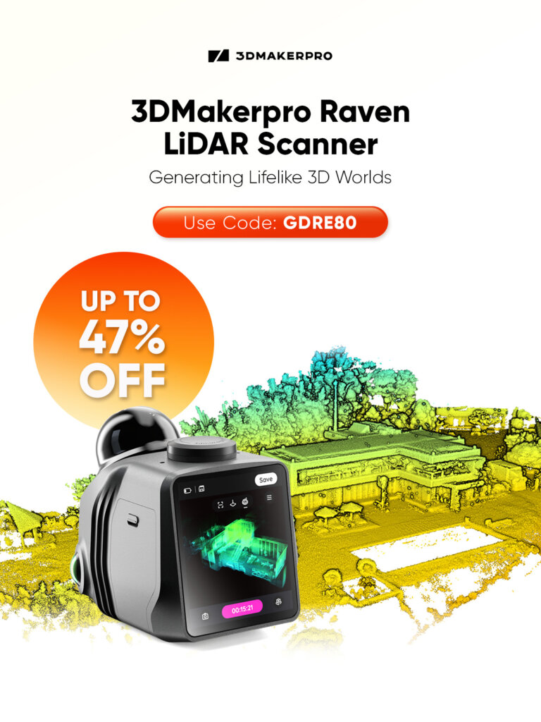 Turn Real-World Locations into Game Assets: 3DMakerpro Launches Raven LiDAR Spatial Scanner